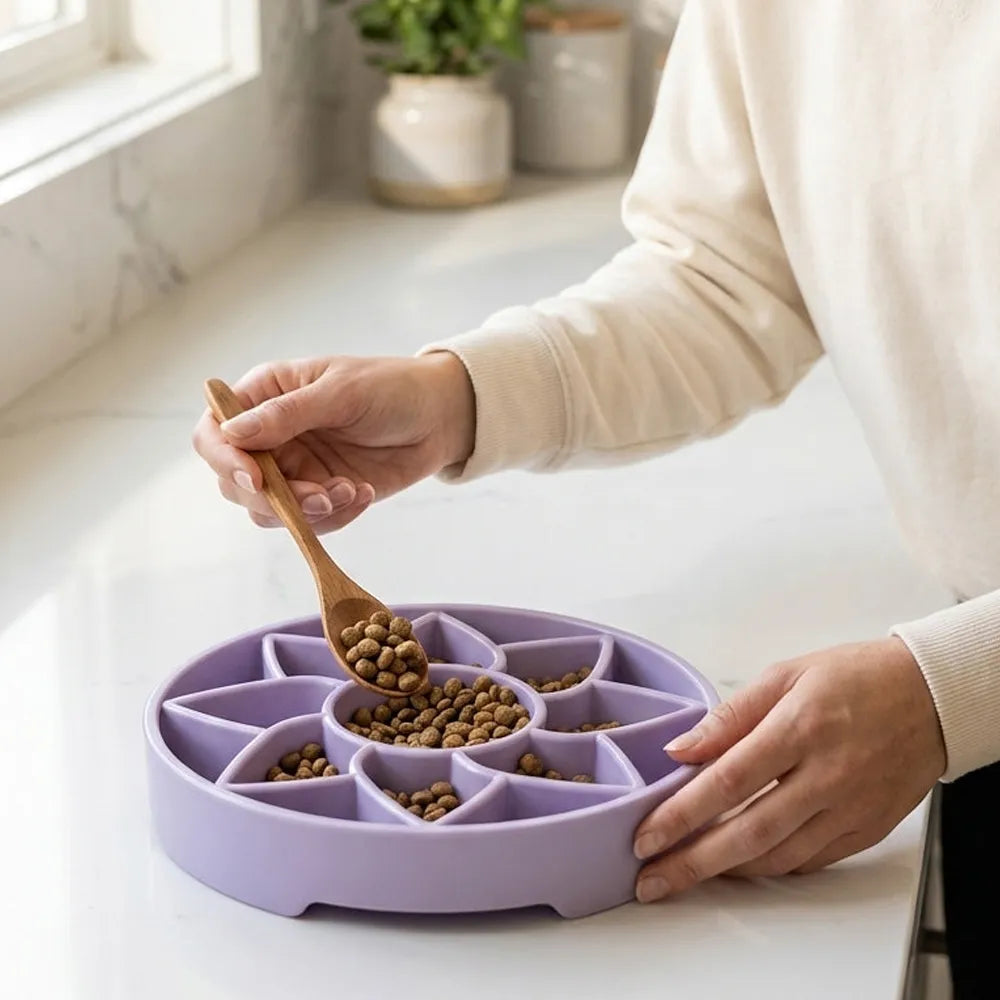 Plateau d'enrichissement anti-glouton Sunflower Softie – Shallow eTray souple pour chien – Sodapup