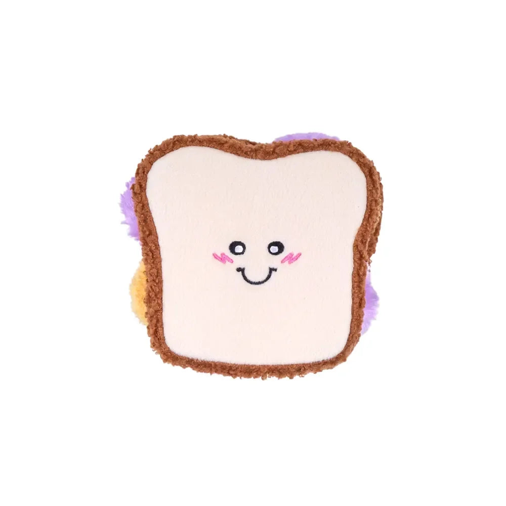 Snufflerz Stacks PB&J Sandwich Zippypaws : jouet interactif de fouille pour chien et chat