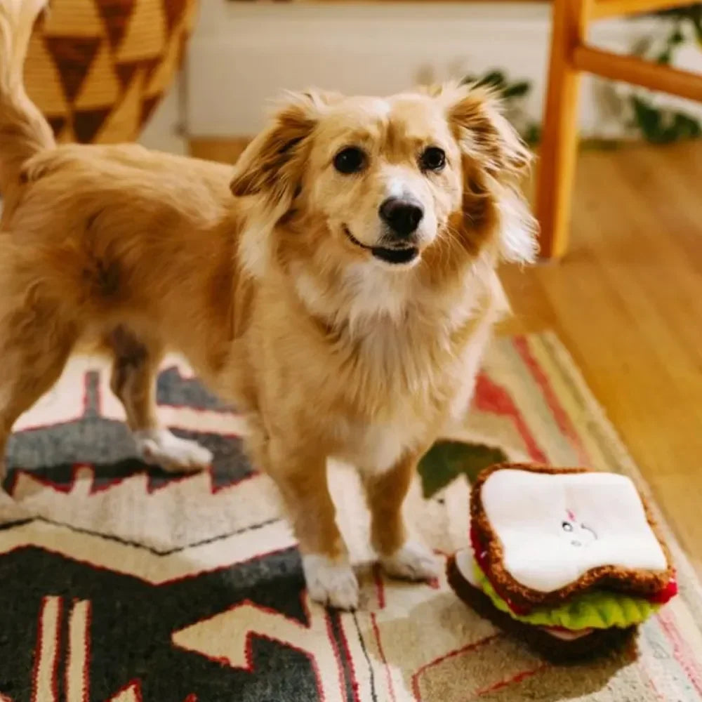 Snufflerz Stacks BLT Sandwich Zippypaws : jouet interactif de fouille pour chien et chat