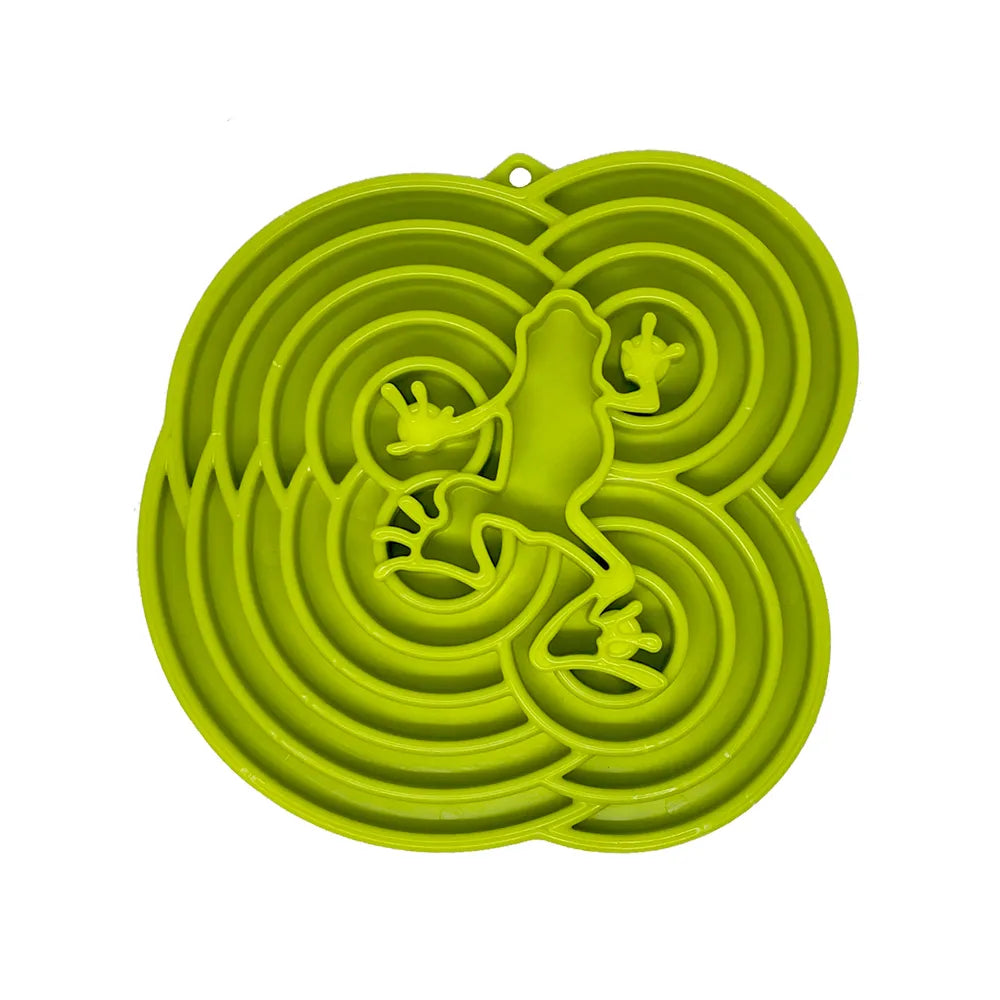 Plateau d'enrichissement anti-glouton Water Frog – Shallow eTray grenouille pour chien – Sodapup