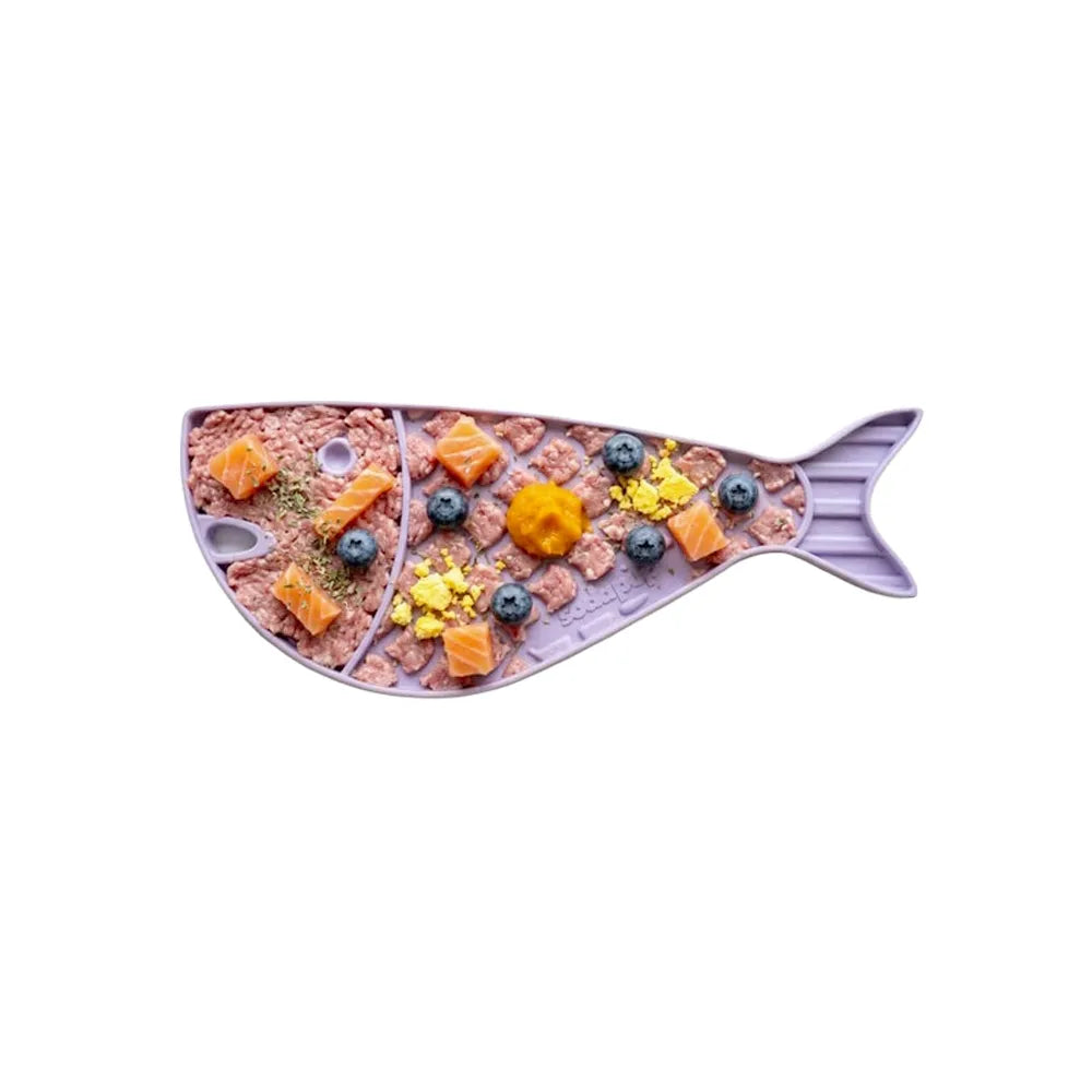 Tapis de léchage Poisson Rouge – eMat mini pour chat – Sodapup®