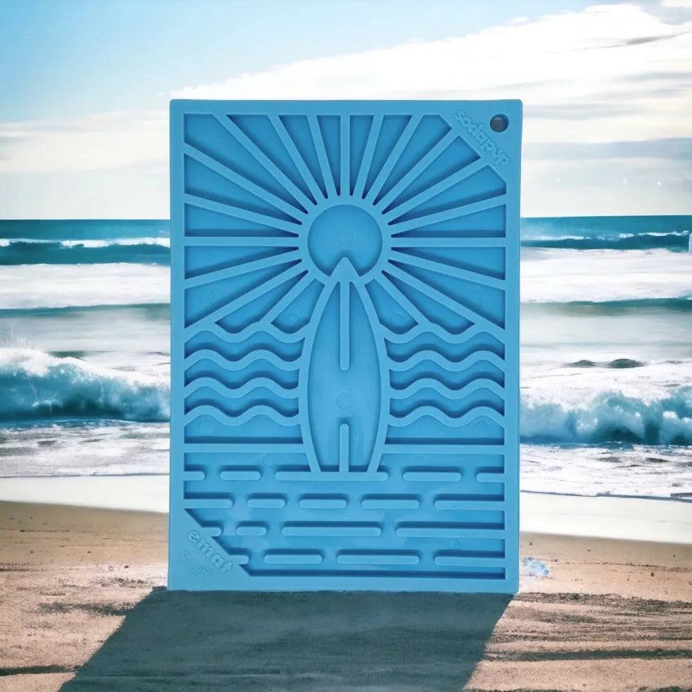 Tapis de léchage Surf – eMat mini pour chien et chat – Sodapup®