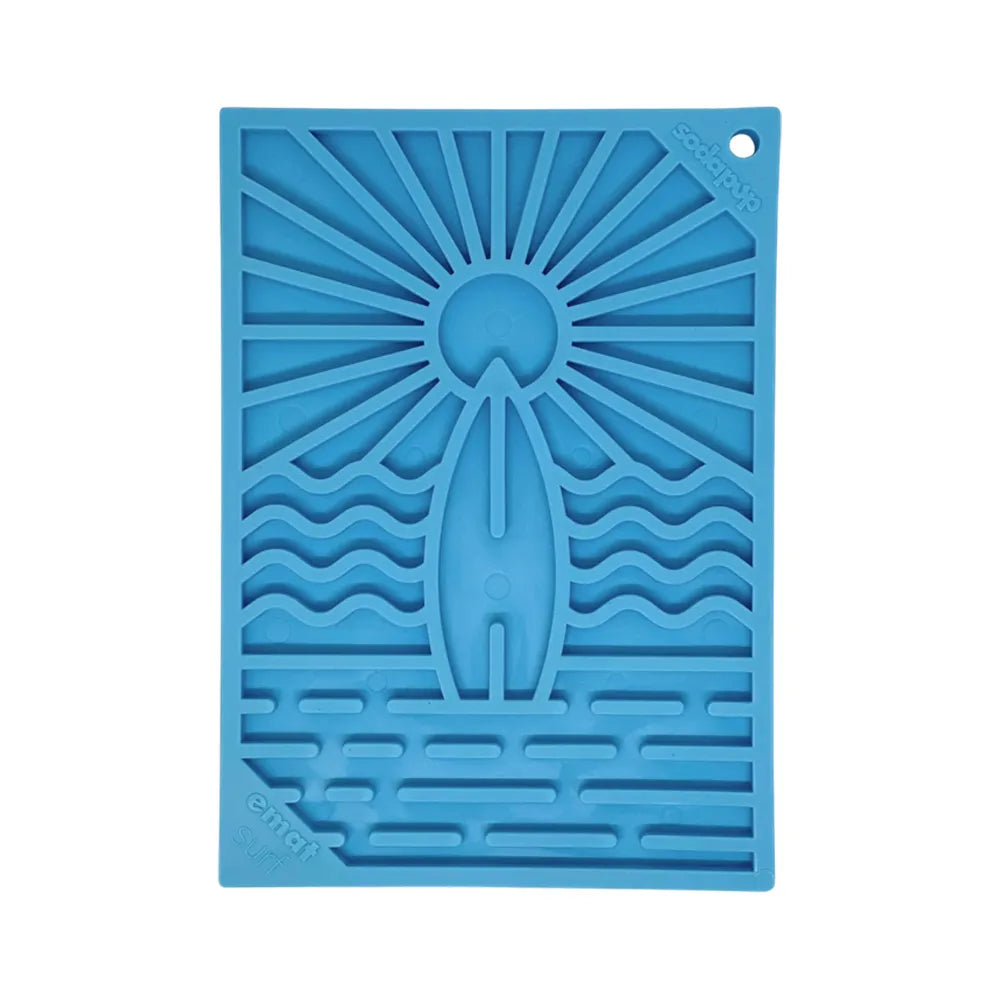 Tapis de léchage Surf – eMat mini pour chien et chat – Sodapup®