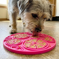 Tapis de léchage Agrumes – eMat à ventouses pour chien – Sodapup®