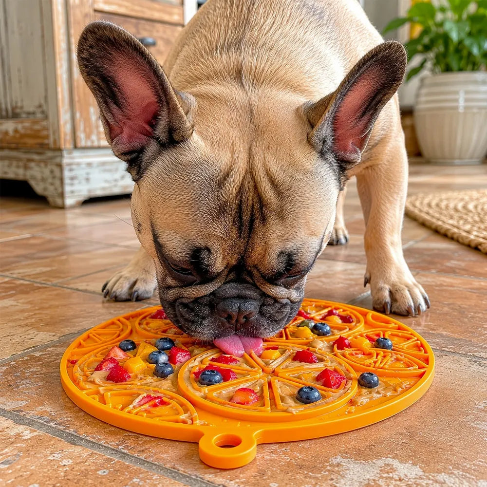 Tapis de léchage Agrumes – eMat à ventouses pour chien – Sodapup®