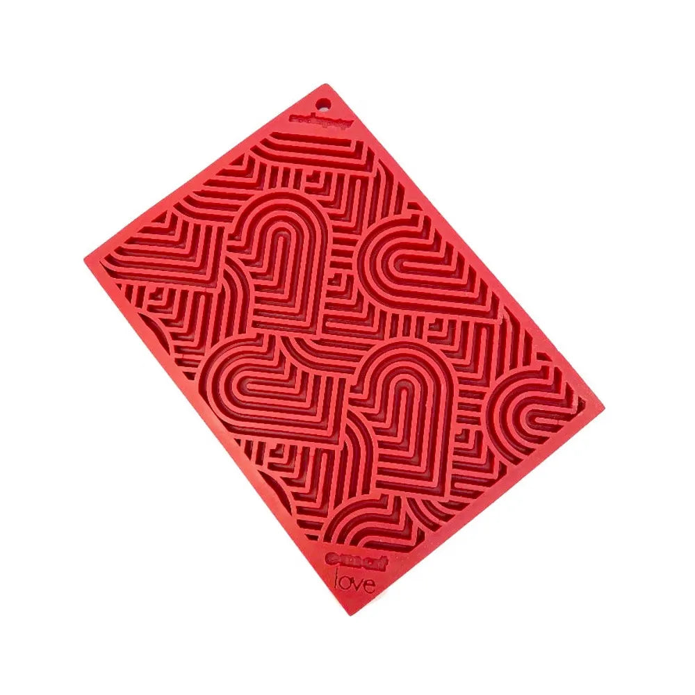 Tapis de léchage Cœur Love – eMat pour chien et chat – Sodapup®