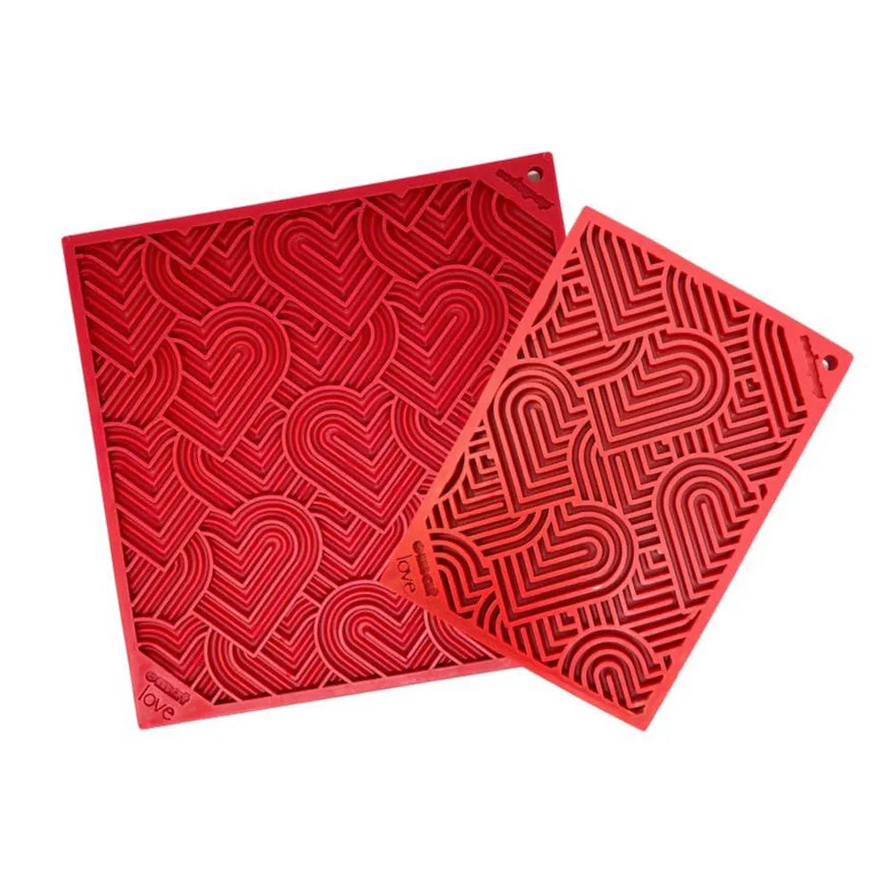 Tapis de léchage Cœur Love – eMat pour chien et chat – Sodapup®
