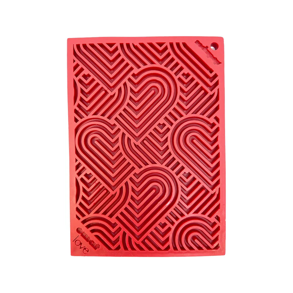 Tapis de léchage Cœur Love – eMat pour chien et chat – Sodapup®