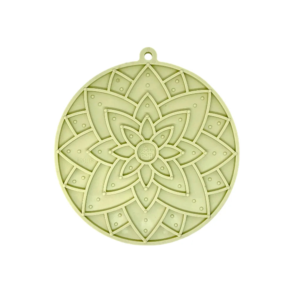 Tapis de léchage Fleur de Lotus – eMat à ventouses pour chien – Sodapup®