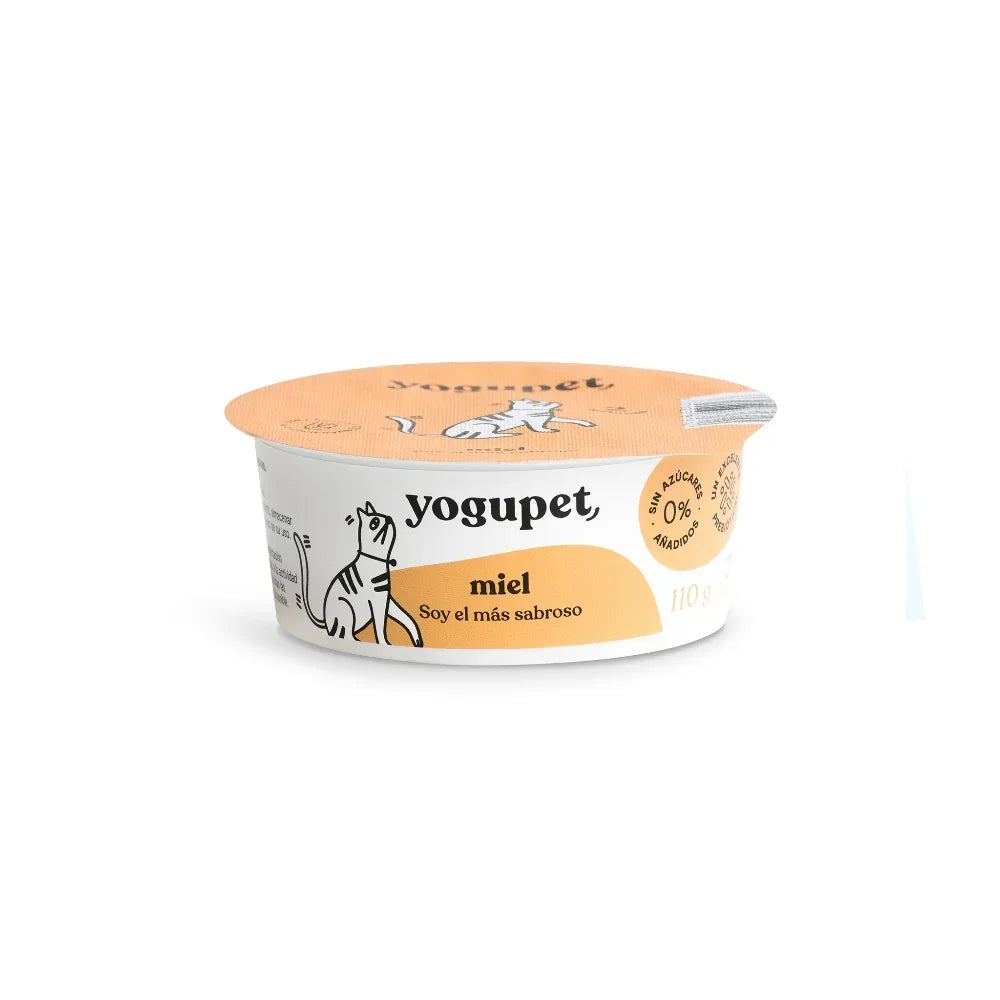 Yaourt pasteurisé sans lactose pour chats 🍯🫘🍼 – Gamme classique – Yogupet – 110g