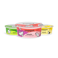 Crème à glacer pasteurisées sans lactose pour chiens et chats 🍦🍉🍓🍏🍐🥝🥥🍍🍌 – Yogupet – 110g