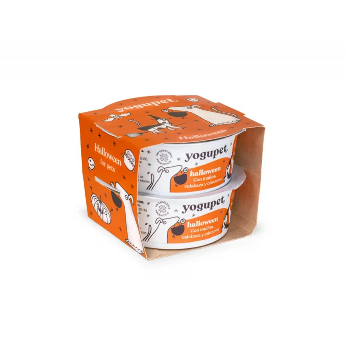 Yaourt pasteurisé sans lactose pour chiens et chats 🎃💀🕸️ – Spécial Halloween – Yogupet – 110g