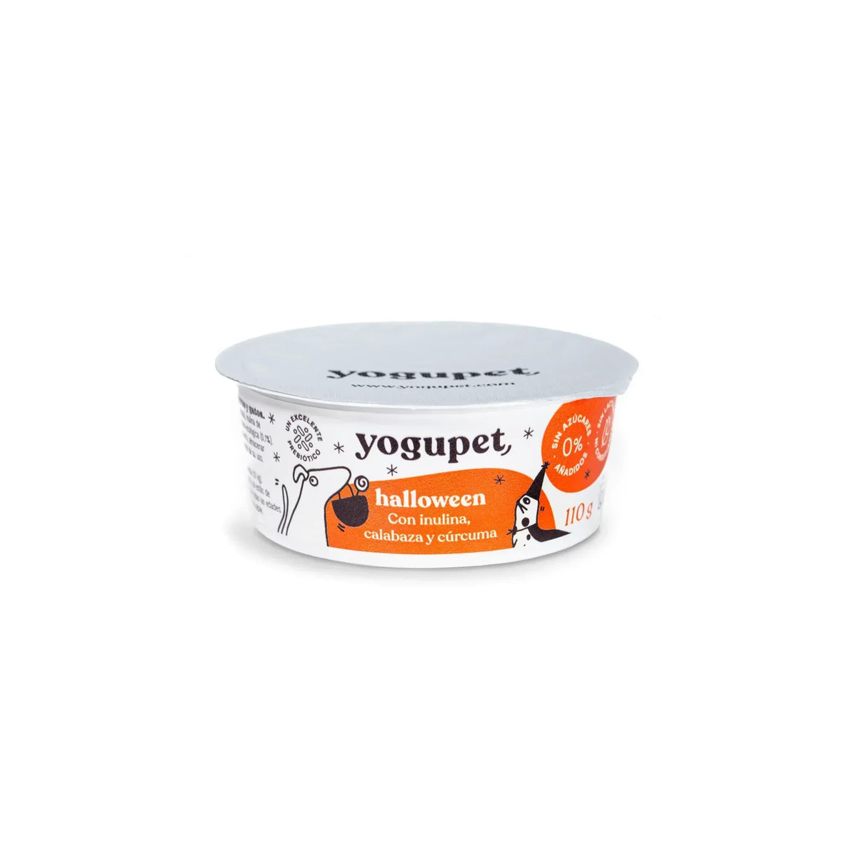 Yaourt pasteurisé sans lactose pour chiens et chats 🎃💀🕸️ – Spécial Halloween – Yogupet – 110g