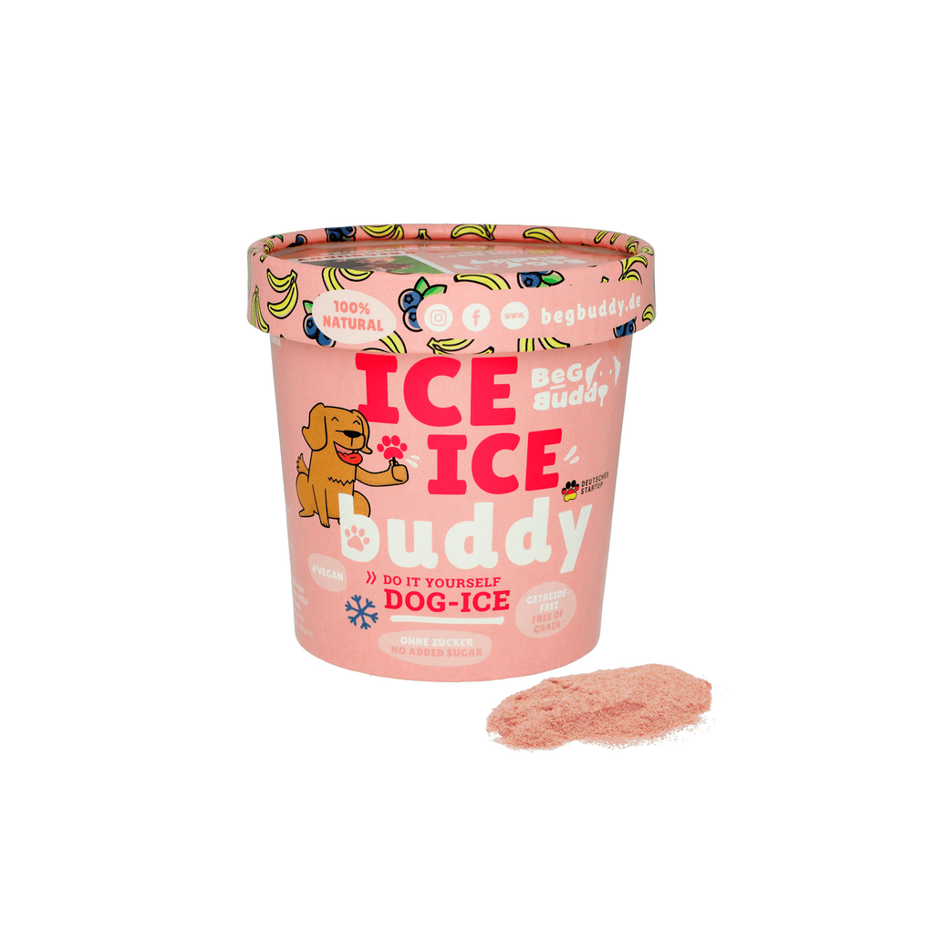 glace naturelle pour chien banane myrtille