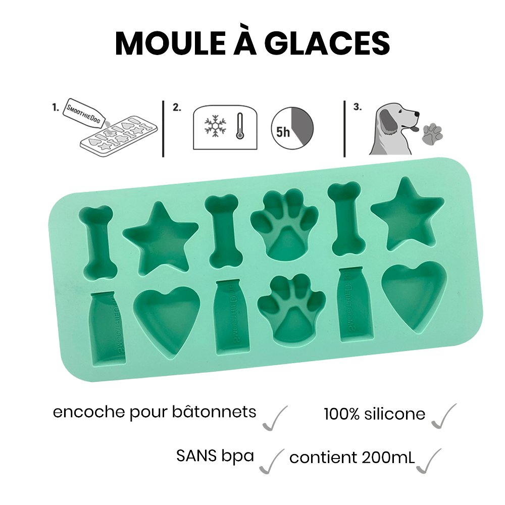 moule à glaçon silicone pour chien