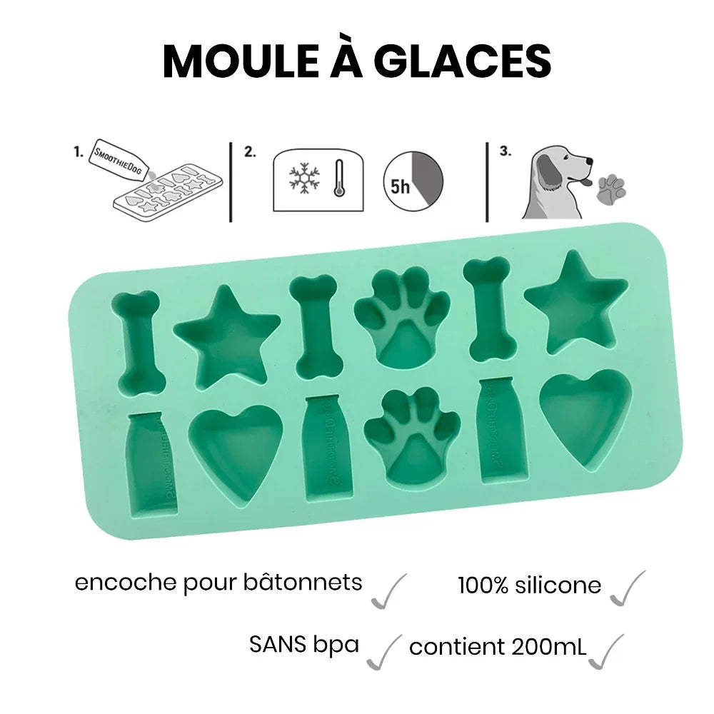 moule à glaçon silicone pour chien
