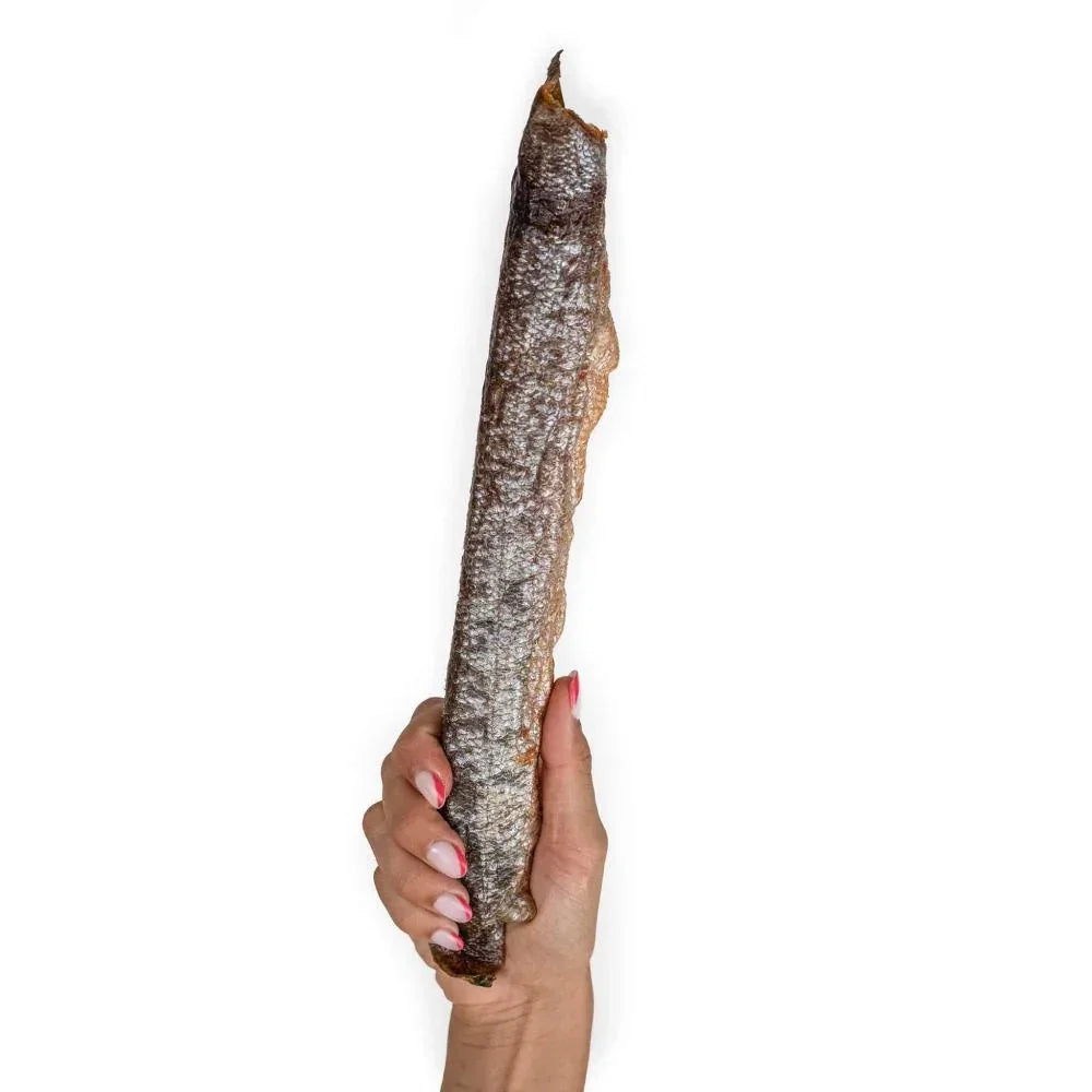 wild salmon skin with meat