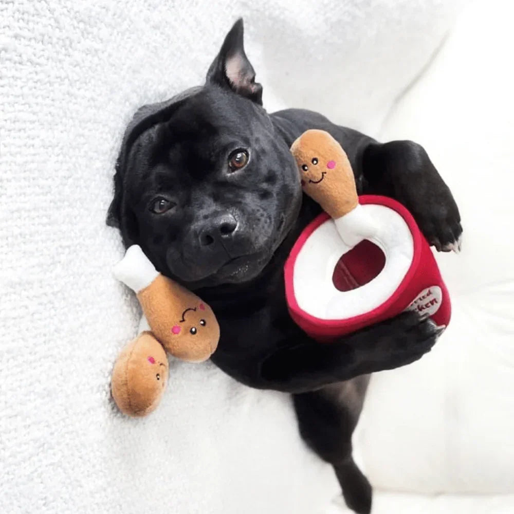 jouet poulet pour chien