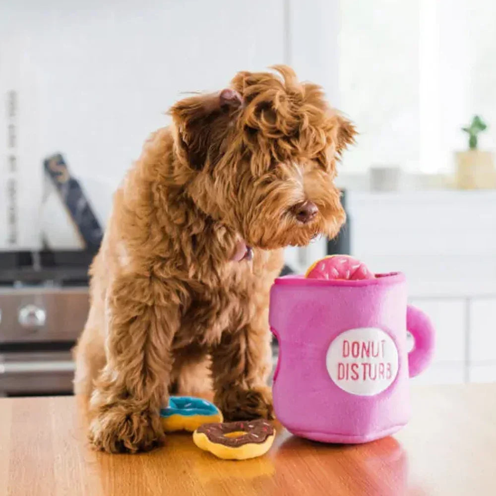 peluche donut disturb pour chien